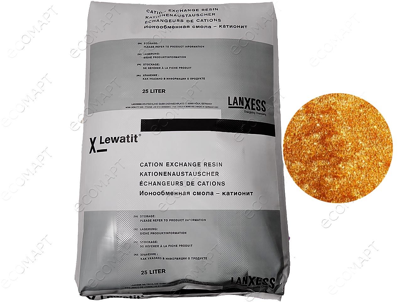 Загрузка Смола ионообменная Lewatit S1567 25л 20кг кг